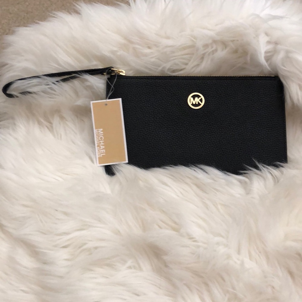 Michael kors LG Zip Clutch Leather